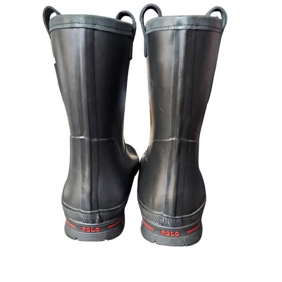 Polo Ralph Lauren Warrington Rain Boots Men's 11D - Black - Picture 6 of 15